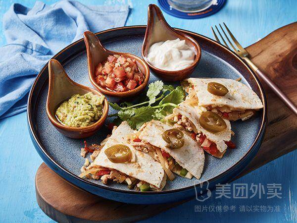 bluefrog蓝蛙墨西哥风味香浓芝士鸡肉薄饼兑换券·1张 券后价48.50元