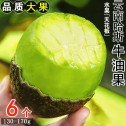 22.8元包邮！果多安 云南哈斯牛油果6粒装（单果100-130g）
