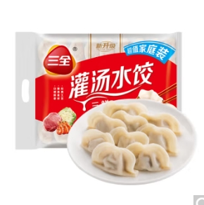 28.26元！三全 灌汤系列三鲜口味饺子1kg约54只*3件