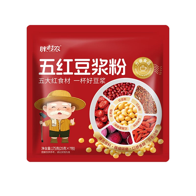 胖村农五红豆浆粉175g*3袋