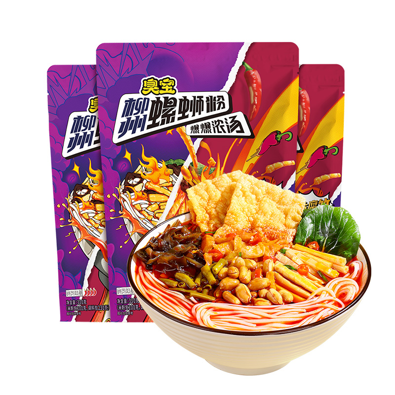 臭宝螺蛳粉大片腐竹柳州螺狮粉