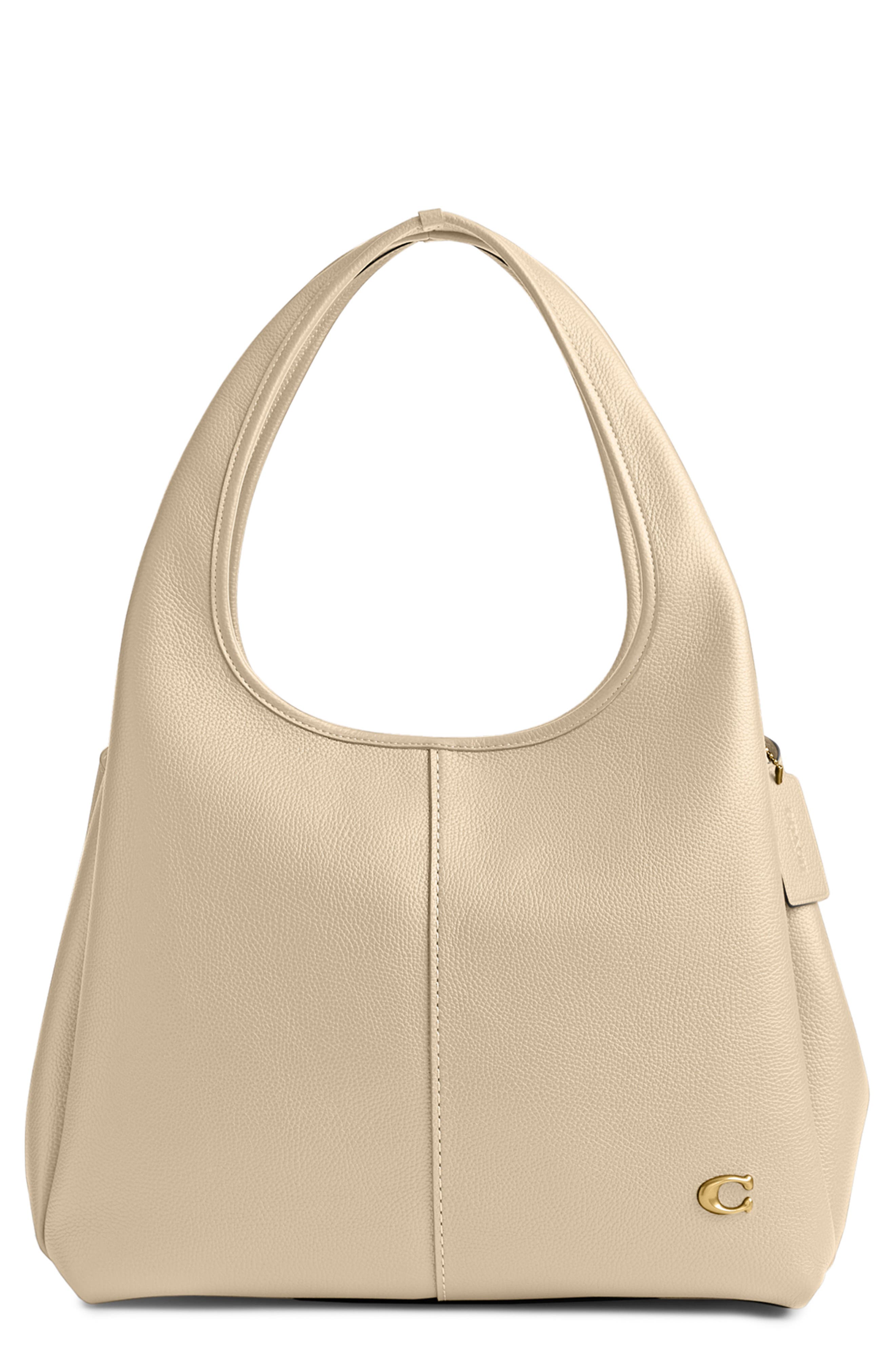 COACH Lana Polished Pebble Leather Shoulder Bag