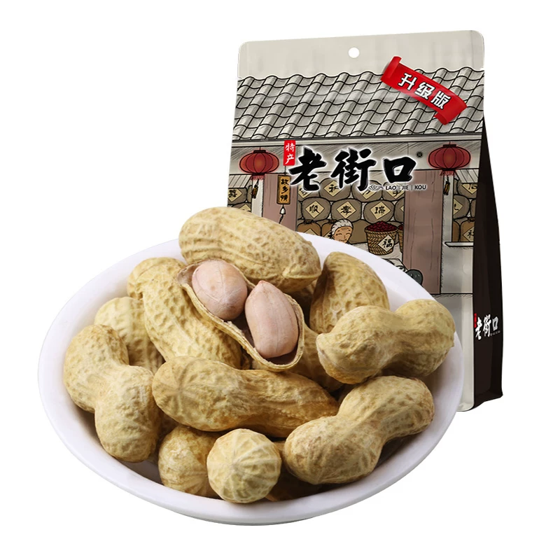 老街口蒜香味花生+奶香味花生（400g*2袋）