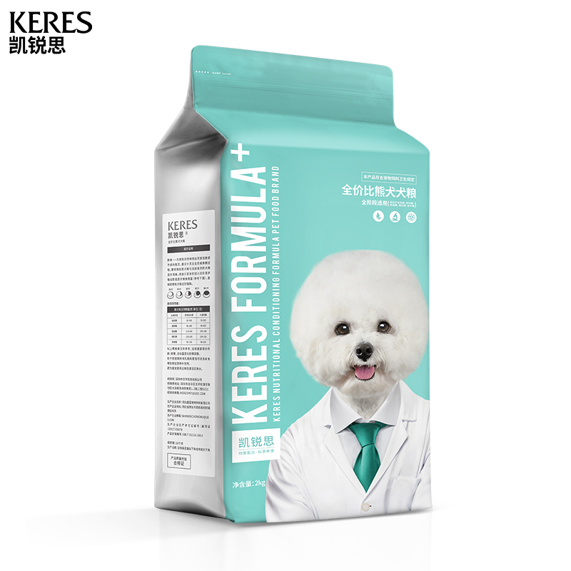凯锐思比熊幼犬成犬专用狗粮4斤
