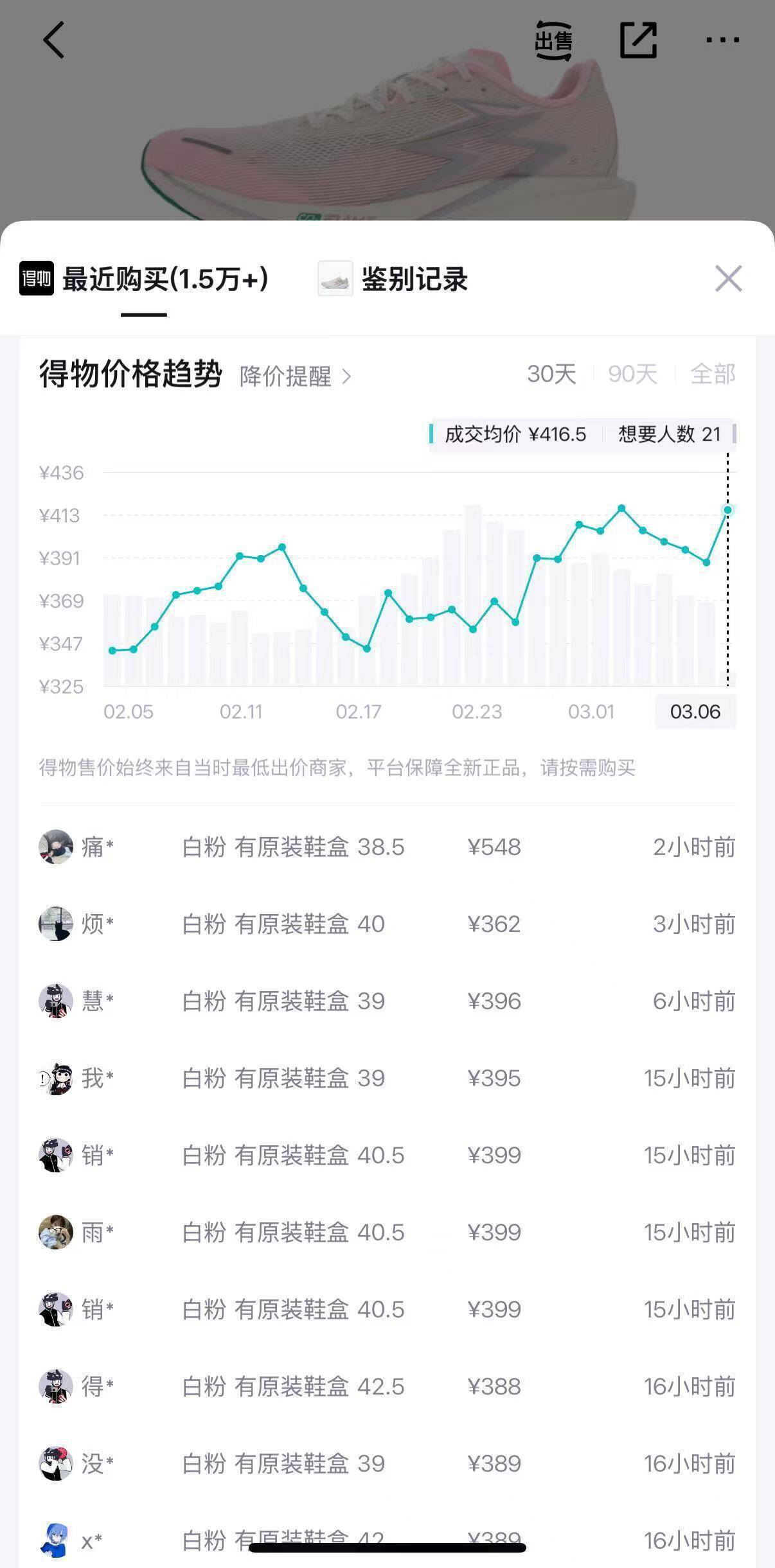 20 点开抢！361 度飚速 4PRO 跑鞋，购物金折后仅 285 元（得物 399）