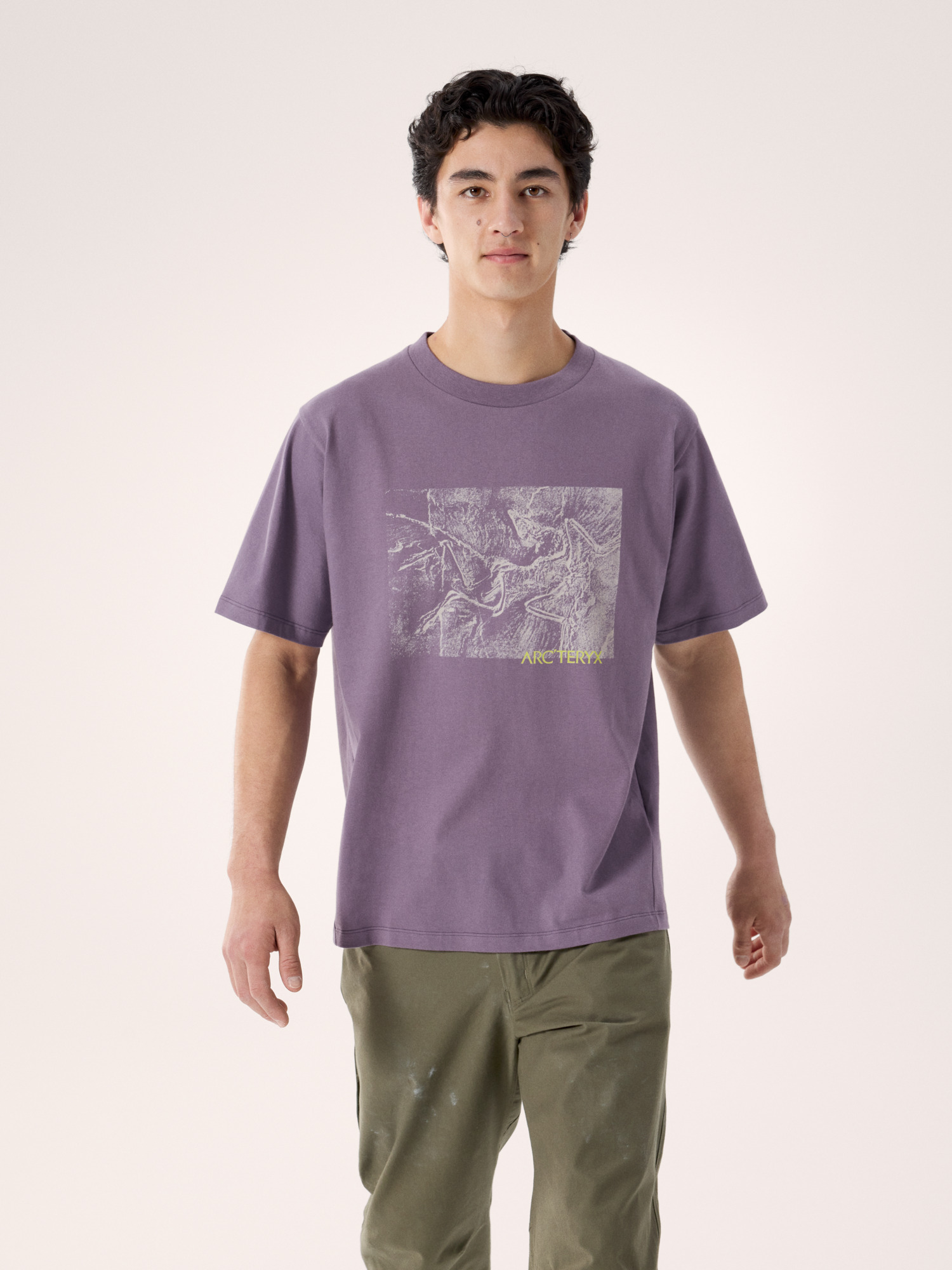 Arcteryx Kragg Cotton Lithographica 始祖鸟男士T恤 Lt Moondrop S