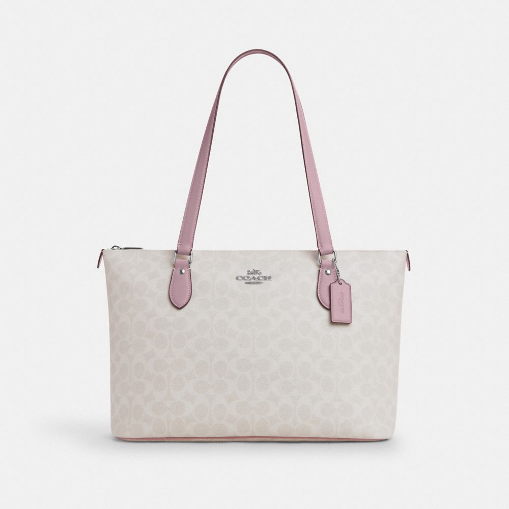 coach gallery tote bag in signature canvas CW381-SVY2M