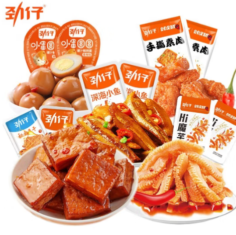 15.9元包邮！劲仔 零食礼包40包