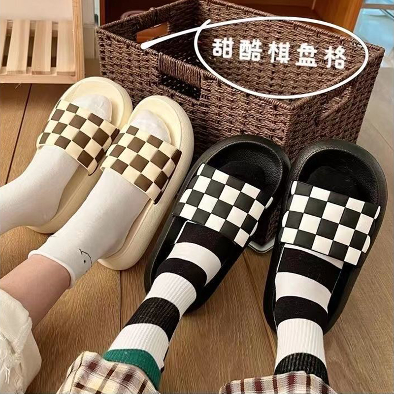 【一口价】格子情侣拖鞋大码凉拖鞋