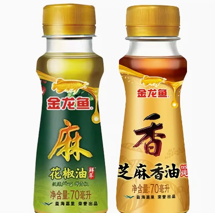 2~5元包邮！金龙鱼调味组合芝麻油70ml+花椒油70ml
