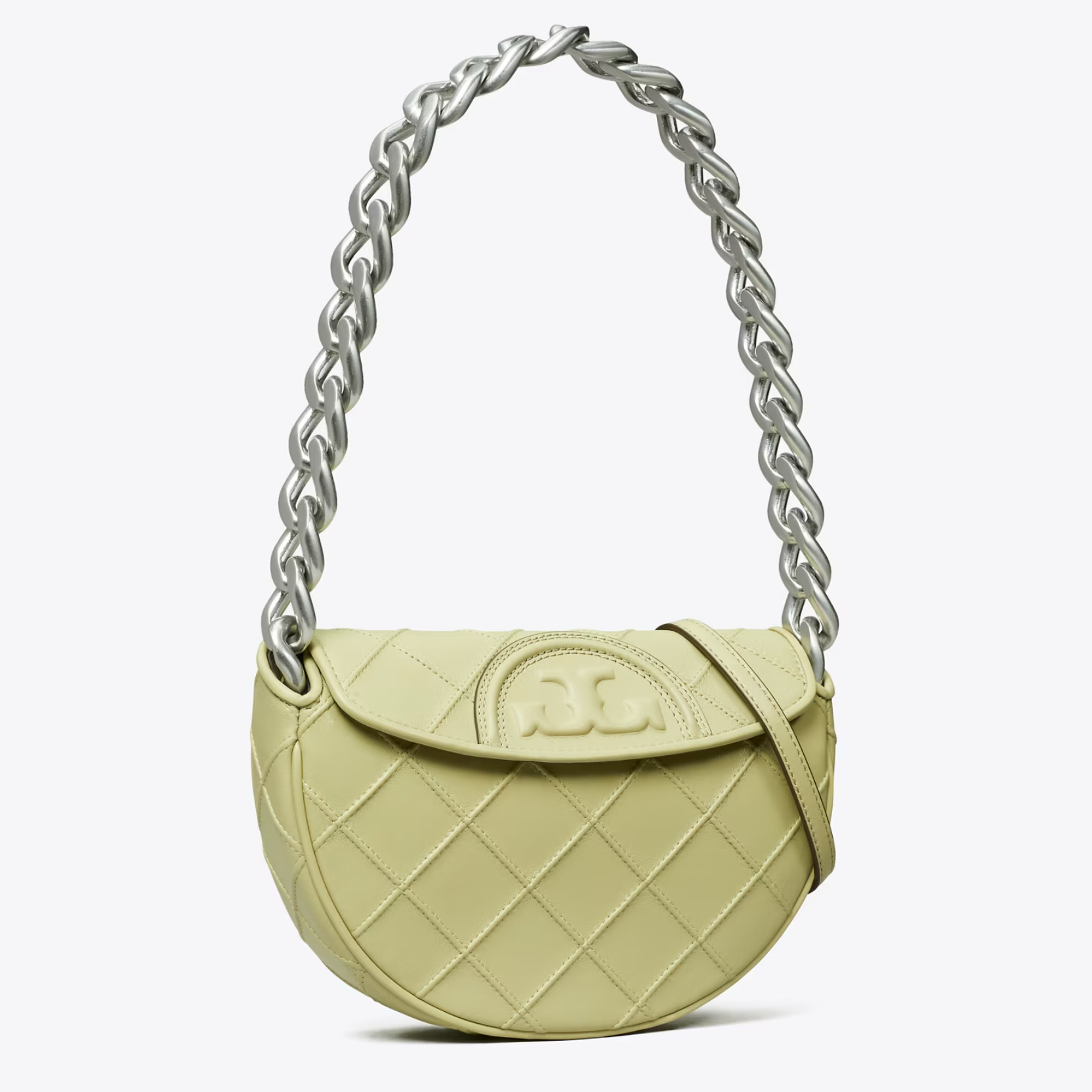 Tory Burch     Mini Fleming Crescent    Olive Sprig