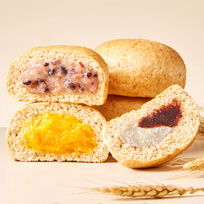 【薄荷健康旗舰店！】低脂全麦欧包60gx10袋