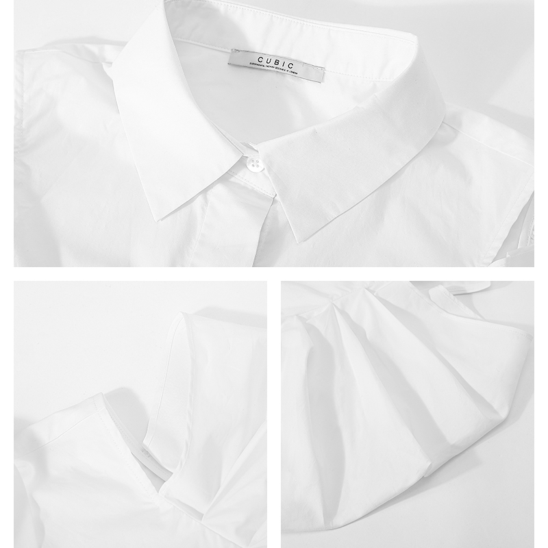 CUBIC夏新款露肩小心机时尚气质公主