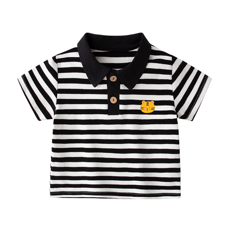 宝宝短袖t恤夏装男童polo衫潮