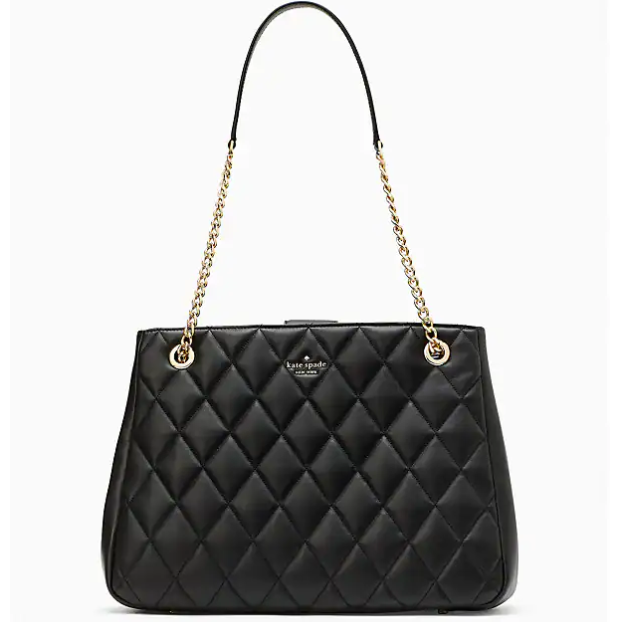 Kate Spade carey smooth 格纹托特包
