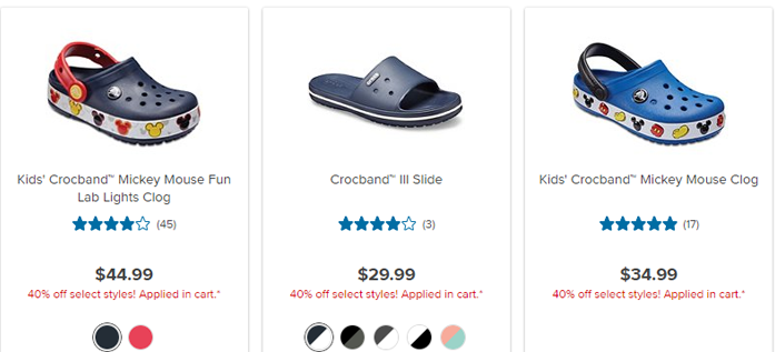 crocs 40 off