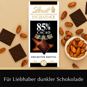Lindt瑞士莲 85%特级排装黑巧克力 100g