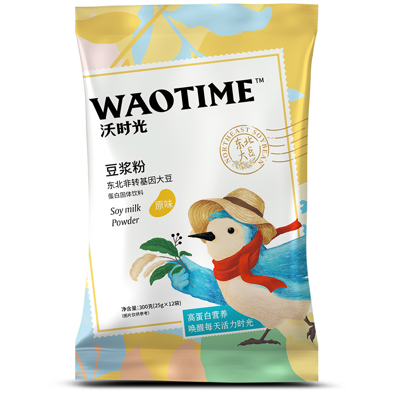 沃时光豆浆粉独立小袋装25gx12袋