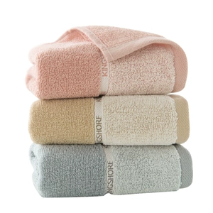 3条金号毛巾纯棉成人洗脸巾家用全棉吸水素色男女儿童洗澡洗手