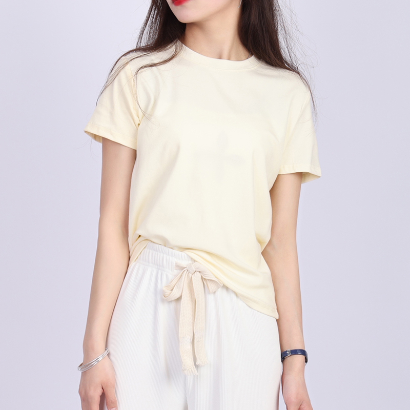 【NicePark】260克优质长绒棉纯色简约短袖