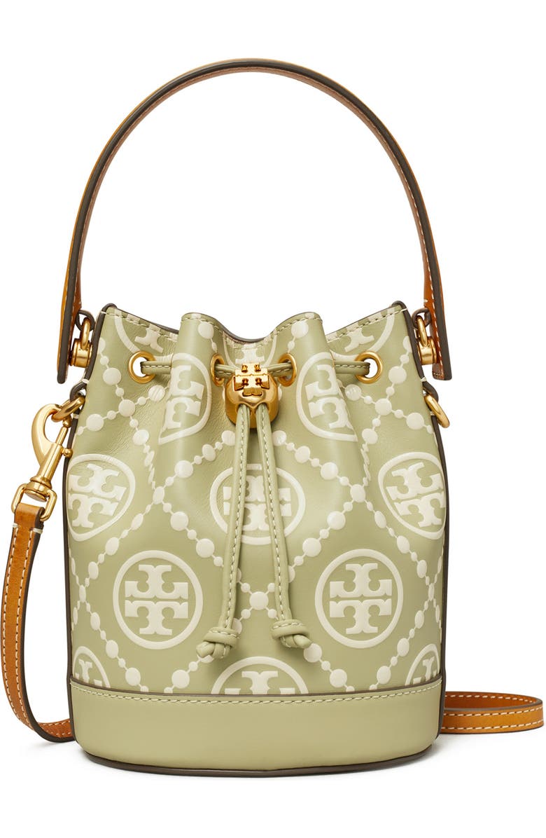 Tory Burch T Monogram Embossed Bucket Bag