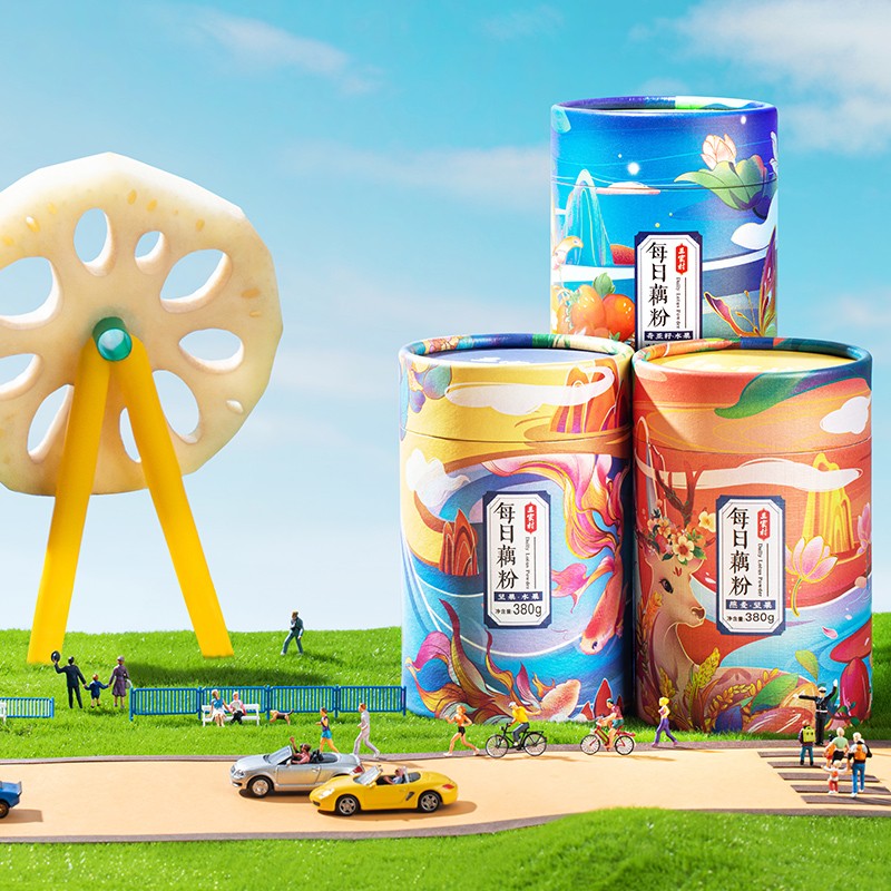 三家村每日藕粉桂花坚果藕粉羹纯藕粉西湖藕