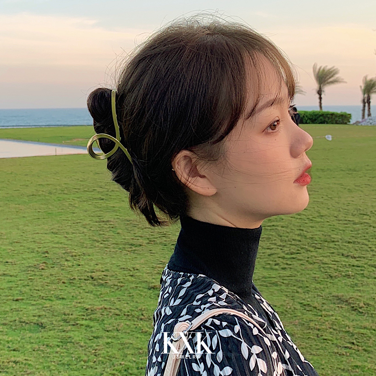 林美丽推荐】金属发抓鲨鱼发夹后脑勺抓夹