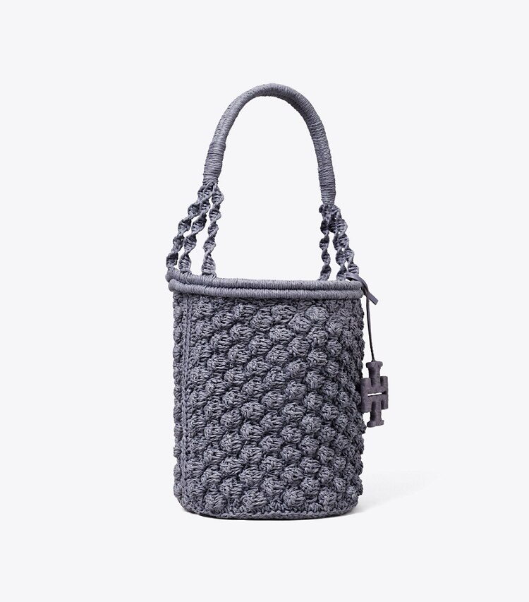 tory burch Ella Hand-Crocheted Popcorn Bucket Bag