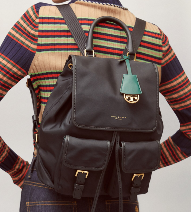 补货toryburch汤丽柏琦尼龙双肩包