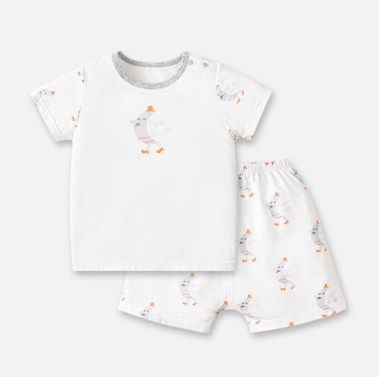 45元包邮！family好孩子夏季儿童短袖短裤2件套