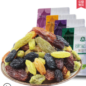 6.9元包邮！蜜之番 双色混合葡萄干 125g*4袋