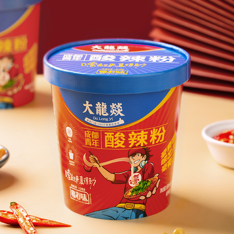 大龙燚酸辣粉袋装重庆正宗红薯粉条