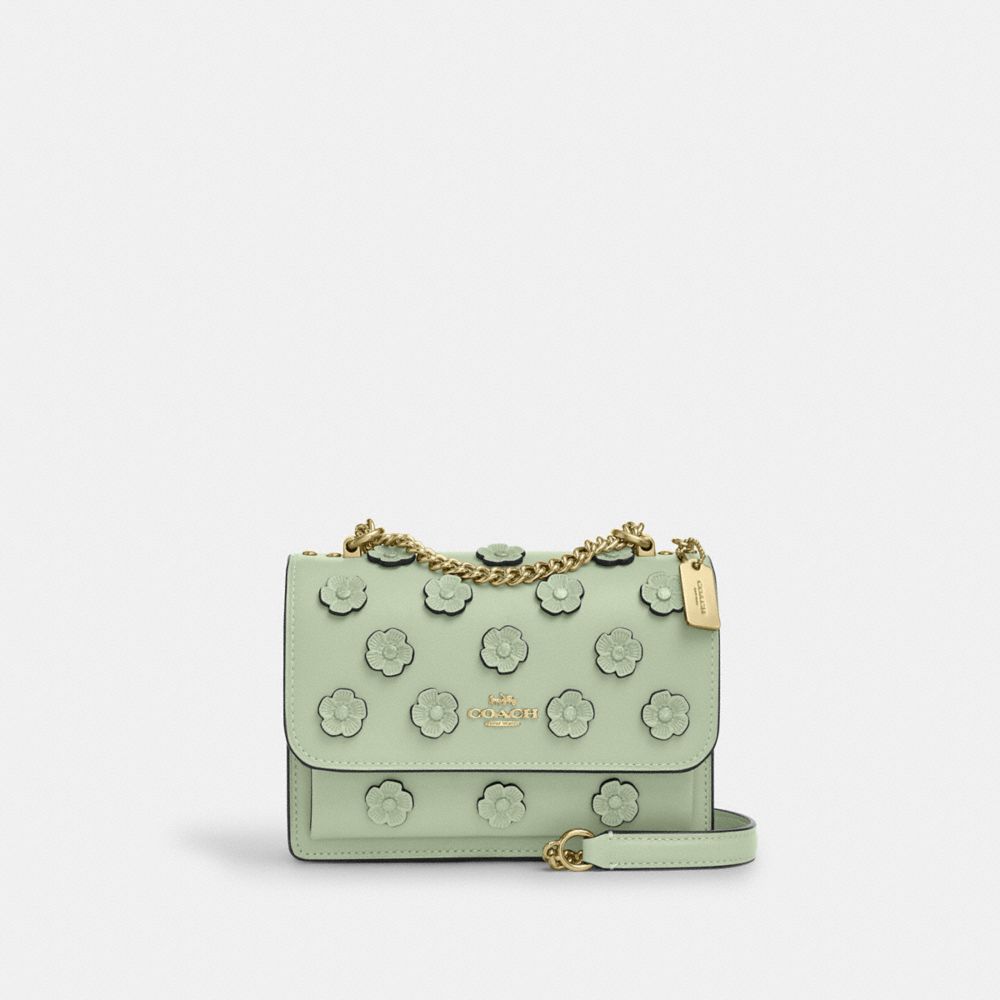 coach mini klare crossbody bag with floral applique CAK00-IMY6N