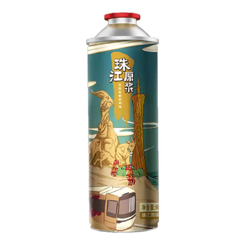 珠江原浆啤酒980mL