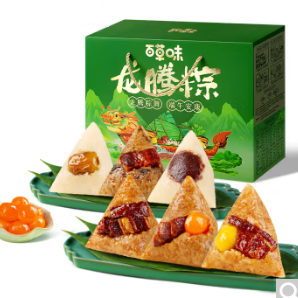【限地区】19.9元！百草味 龙腾粽1300g/盒