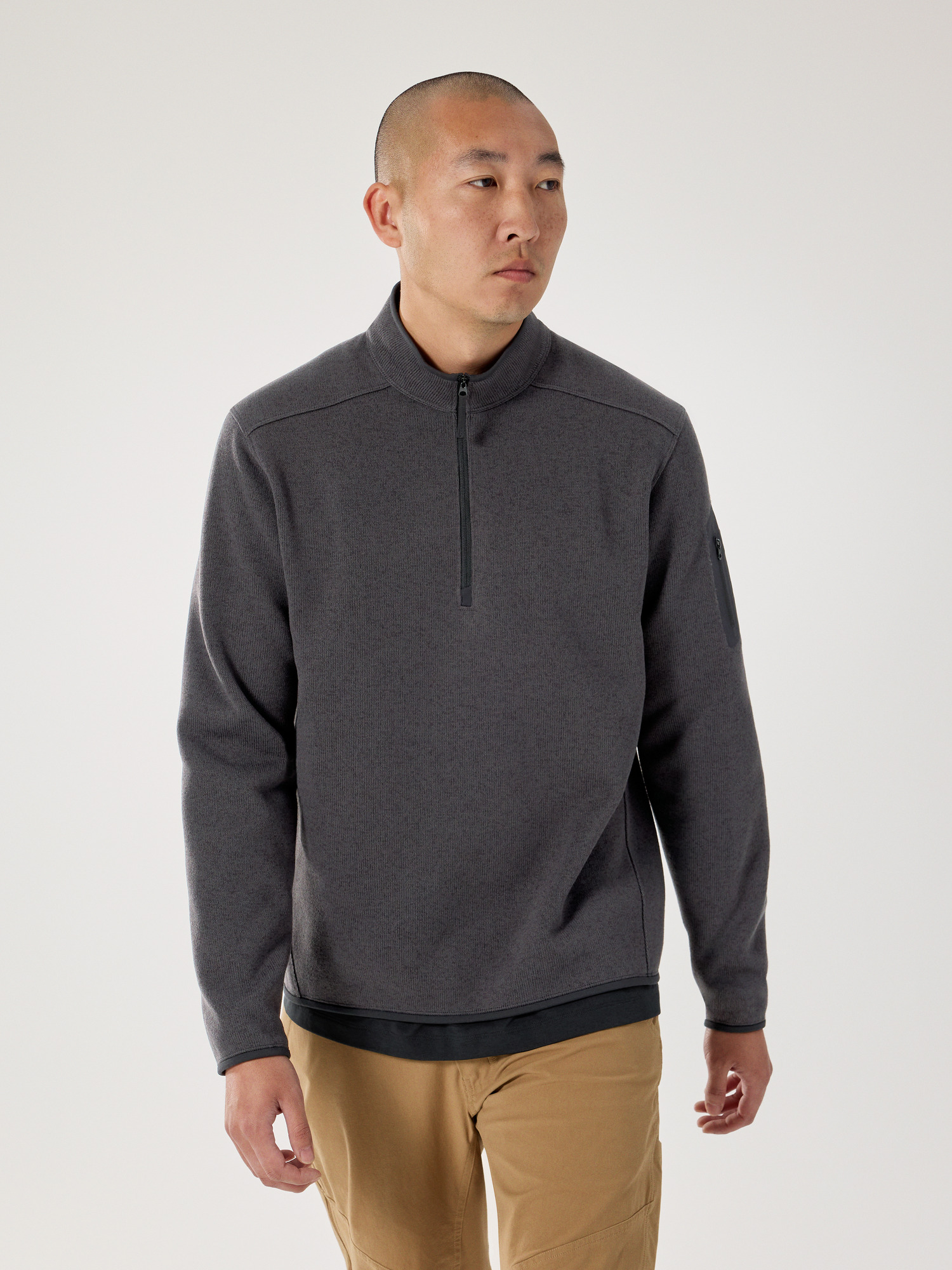 Arcteryx Covert 1/2 Zip 始祖鸟男士外套 Black Heather II S