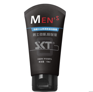 8.9元包邮！SKT 男士控油 去角质 洗面奶120g