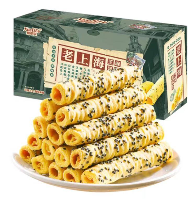 不多言芝麻蛋酥卷2箱仅需12.9元