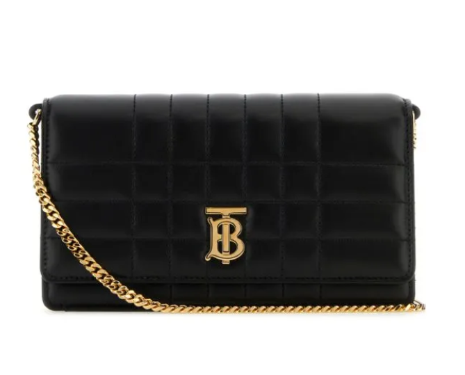 BURBERRY Black leather small Lola包包