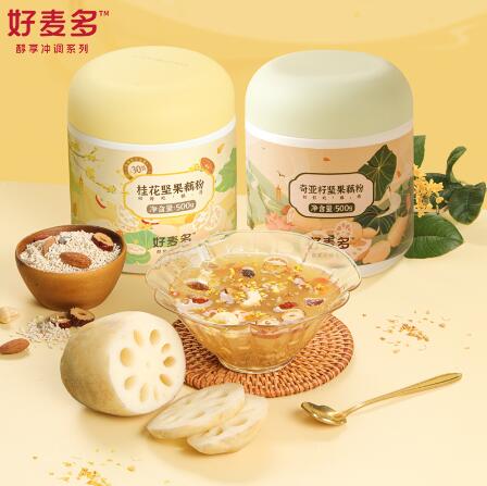 19.9元包邮！honlife 好麦多奇亚籽坚果藕粉500g