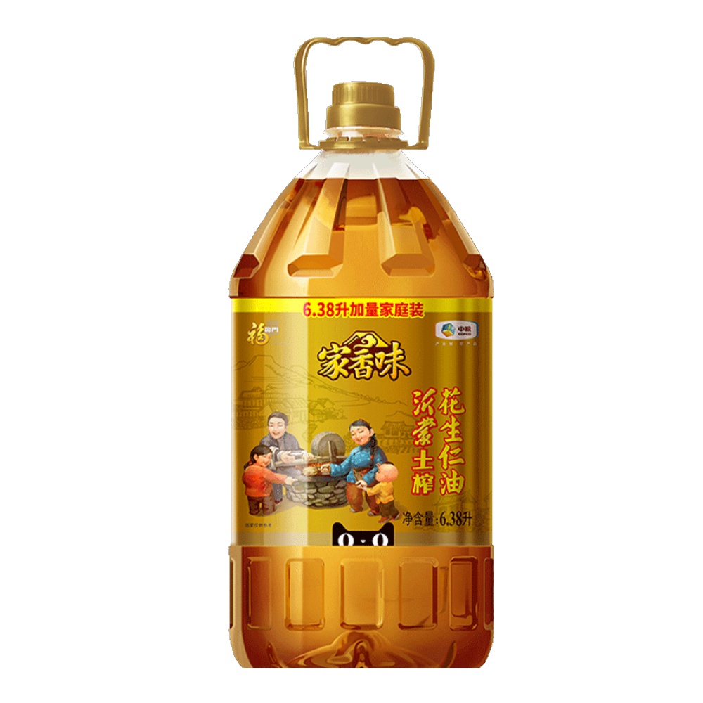 【反50猫超卡】福临门土榨花生油6.38L
