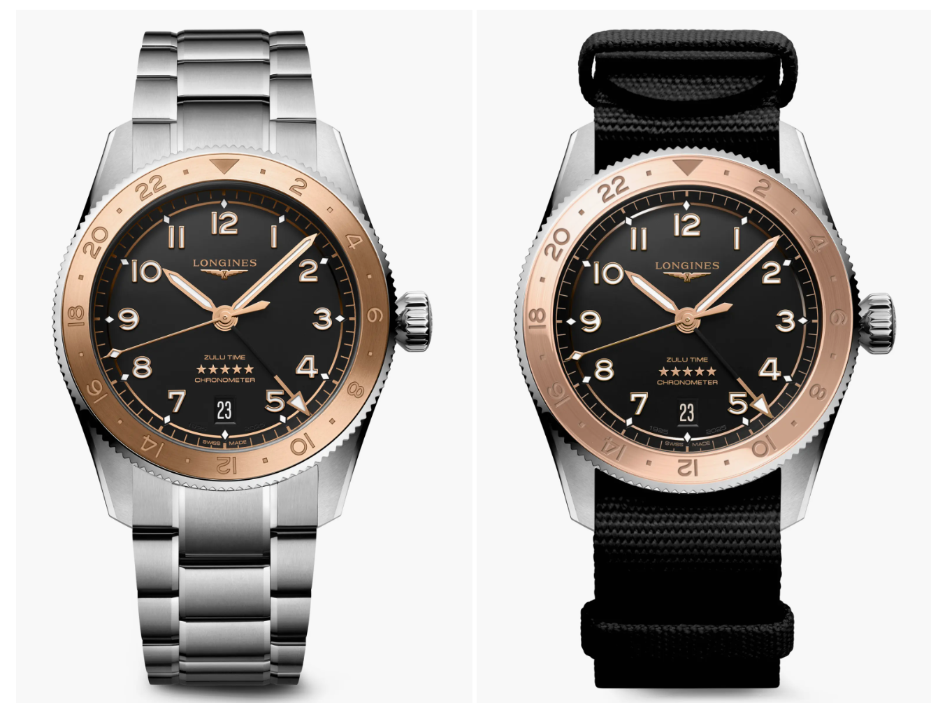 Longines Spirit Zulu Time GMT watch for travelers