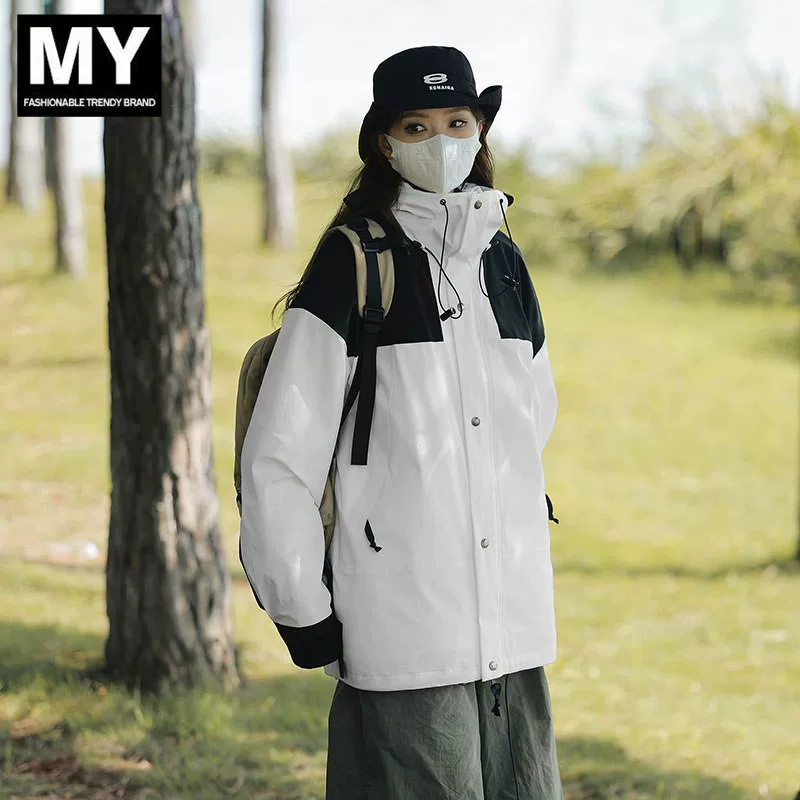 MY山系户外防风防水冲锋衣男女情侣春秋薄款机能外套