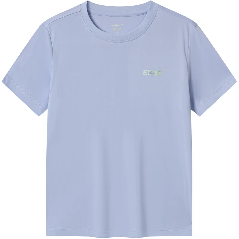 鸿星尔克童装女童夏季防晒速干T恤中大童运