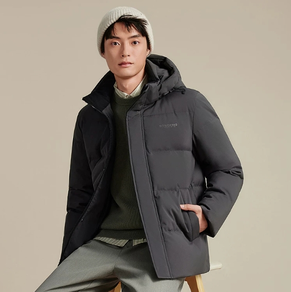 350元！波司登男士短款羽绒服