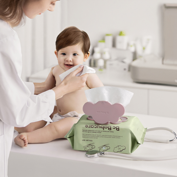 babycare婴儿手口湿巾80抽*6+便携20抽*4