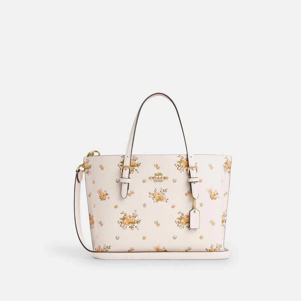 coach mollie tote bag 25 with floral print CAL44-IMCAH