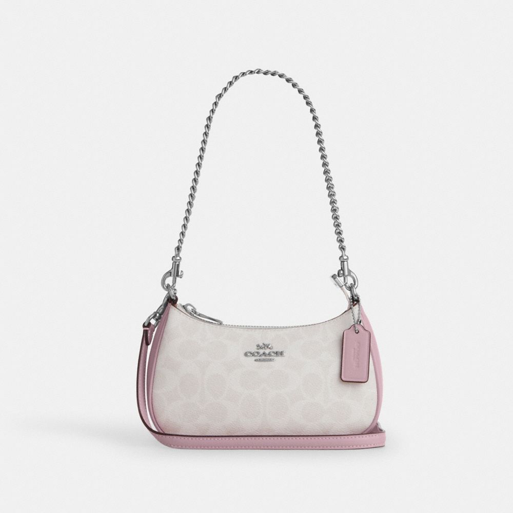 coach teri mini crossbody bag in signature canvas CW323-SVY2M