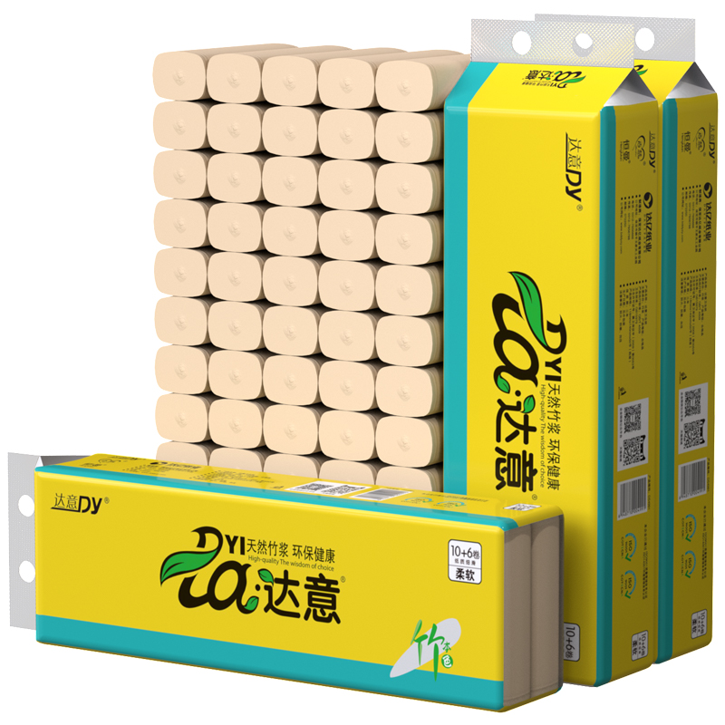 达意本色竹浆卷纸700g12卷