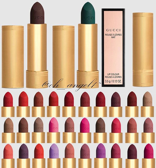 gucci 全新哑光唇膏rougeà lèvres mat